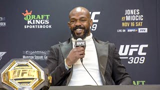 Jon Jones PostFight Press Conference  UFC 309 [upl. by Tamah344]