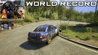 World Record SUBARU Impreza Rally Japan  EA Sports WRC  T300RS  TH8A [upl. by Nwahsan]