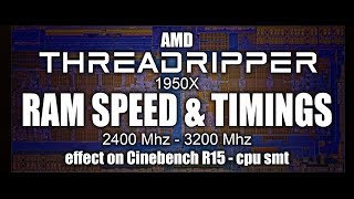 AMD Threadripper  Memory Speed amp Latency on Cinebench Standard amp Performance ram [upl. by Brad910]