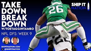 NFL Week 9 DFS Takedown Breakdown  November 4 2024  DraftKings DFS Lineup Review and Analysis [upl. by Ruby]