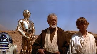 Star Wars A New Hope  Luke and ObiWan arrive Mos Eisley [upl. by Annoyi871]