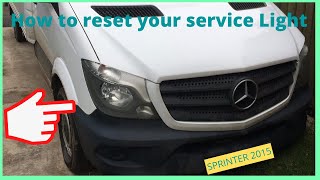 sprinter luton video showing you how to reset 2015 sprinter service light [upl. by Lebaron]