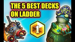 The 5 BEST decks on ladder after the patch  Perils in Paradise Hearthstone meta [upl. by Hoisch563]