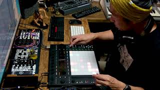 Ableton Push 3 First Performance  Techno Downbeat [upl. by Ellehcsor393]