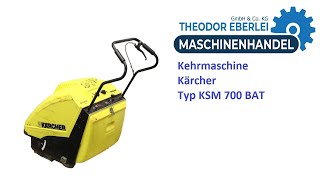 ID 27767 Kehrmaschine Kärcher Typ KSM 700 BAT [upl. by Adlemi]