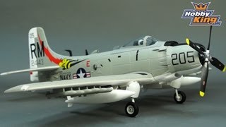 HobbyKing Daily  Durafly 1100mm Skyraider [upl. by Dygert888]