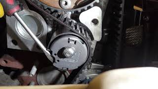 Fiat 500 12 timing belt tensioner guide [upl. by Atirahs]