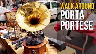 Walk Around Porta Portese Romes Largest Flea Market [upl. by Filmore]