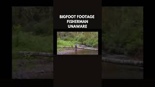 Footage of a Bigfoot sneaking up on a fisherman unknown date and place bigfoot sasquatch [upl. by Chasse704]