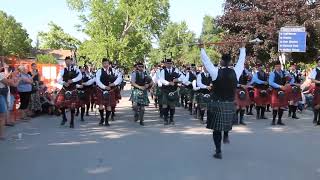 Kinc Record Massed Band at Kincardine Scottish Festival July 2 2022 [upl. by Johnsson]