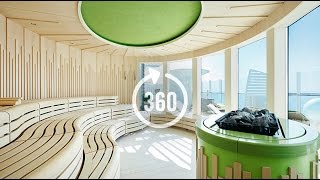 AIDAprima Rundgang in 360 Grad Organic Spa  Wellness und Beauty auf AIDA Kreuzfahrt [upl. by Imray]