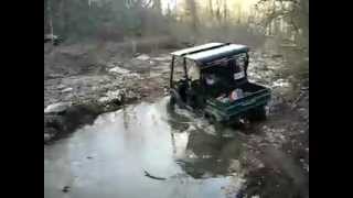 Kawasaki Mule 4010 Trans 4x4 Diesel Water Crossing [upl. by Arva342]