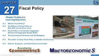 Macroeconomics  Chapter 27 Fiscal Policy [upl. by Gmur]