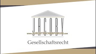 Gesellschaftsrecht 034054 Geschäftsführung und Vertretung Vorschau [upl. by Dnaltroc]