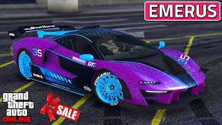 Progen Emerus Best Customization  SUPER Racing Build  Review  GTA 5 Online [upl. by Animlehliw419]