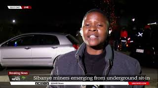 Sibanye strike  Over 200 mine workers stage sitin at Sibanyes Kwezi shaft [upl. by Pinelli]