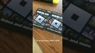 Roblox Gift Card Giveaway ROBUX 🔥 [upl. by Nunnery]