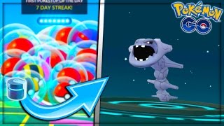 I GOT IT EVOLVING TO GEN 2 STEELIX IN POKEMON GO USING NEW EVOLVE ITEMSITEM NEWS [upl. by Anselma]