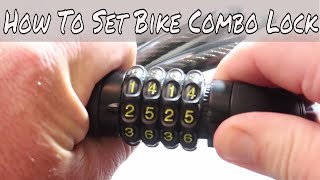 How To Set a 4 digit Bike Combo Lock  Top Bicycle Locks [upl. by Jarlathus]