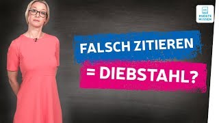 Richtig zitieren I So zitierst du richtig I Zitate Deutsch [upl. by Acirretahs728]