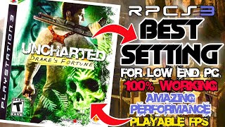 Uncharted 1 RPCS3 Best Setting for Low End PC  Playable FPS  Retro Revival [upl. by Furr]