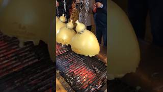 CACIOCAVALLO IMPICCATO ALLA BRACE 🤤🔥 streetfood italy queso foodlover cheese food pizza [upl. by Arias]