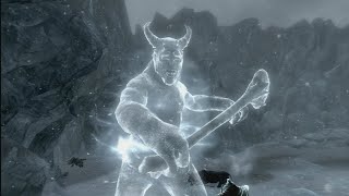 Skyrim  Conjuration build vs Karstaag [upl. by Brendan]