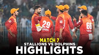 Full Highlights  Stallions vs Dolphins  Match 7  Bahria Town Champions Cup 2024  M9A1K [upl. by Mundt701]