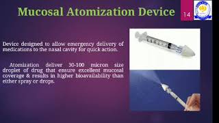 Drug delivery through Nasal route [upl. by Airebma]