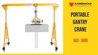 Portable Gantry Crane for transporting lifting slab materials in different heavyduty conditions [upl. by Sibilla]