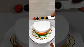 1kg Rainbow 🌈 Birthday Cake Decorating cakedesigns cake shorts cakeart youtube video food [upl. by Olegnaid]