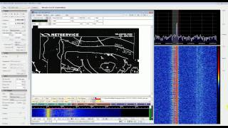 HF Weatherfax with RTL SDR RTL2832 in Direct Sampling Mode SDR Sharp and FLDIGI [upl. by Eidson115]