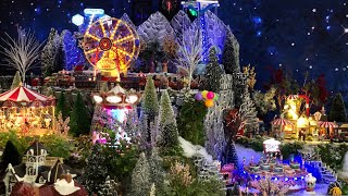 Christmas Village Set Up Part 5 Carnival [upl. by Eanore]