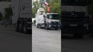 Altpapier Entsorgung Stadtwerke Rosenheim August 2024 Teil 2 MERCEDES BENZ AROCS [upl. by Raddie]