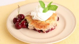 Homemade Cherry Cobbler Recipe  Laura Vitale  Laura in the Kitchen Episode 813 [upl. by Solenne]