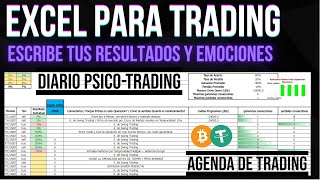 Planilla EXCEL Para CONTROLAR Tus OPERACIONES de TRADING FUTUROS Resultados  Diario PsicoTrading [upl. by Ferris]