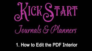 1 How to edit the PDF Planner [upl. by Victor]