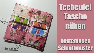 Teebeutel Tasche nähen I Nähanleitung I Sanni macht das [upl. by Analed]