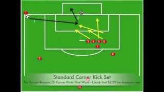 Professional Soccer Restarts15 Corner Kicks That Work [upl. by Ahsyat]