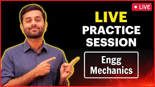 Live Practice Session for GATE Mechanical  Engineering Mechanics  LPS  09 [upl. by Ecal]