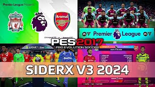 PES 2017 How to Install SiderX V3 2024 AIO [upl. by Alphard]