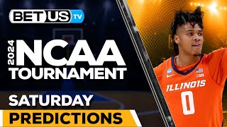 Elite Eight Predictions  2024 NCAA Tournament Picks amp College Basketball Odds [upl. by Olnay]