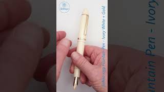 Jinhao x159 159 series Fountain Pen Ivory White with Gold Plated Metal Parts [upl. by Dazhahs]