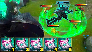 MORDEKAISER BUT I STACK HAUNTING GUISE AND 1V5 ENTIRE TEAMS GODMODE BUILD [upl. by Miner]