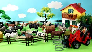 Farm Country Diorama and Cattle Animal Figurine Collection [upl. by Izawa]