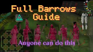 OSRS  Full Barrows Guide [upl. by Norri684]