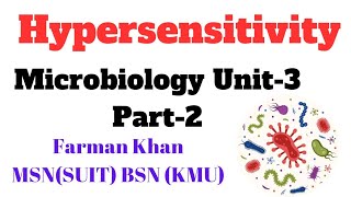 Hypersensitivity in UrduHindi  microbiology New Lecture  Chap 3 Part2 Important MCQS Pattern [upl. by Boleslaw]