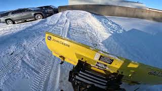 John Deere 2210 Tractor  54 Quick Hitch Blade Installation  Plowing Snow [upl. by Amalberga55]