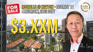 Singapore Condo Property Home Tour  Rochelle At Newton  1862 Sqft 3XX Million [upl. by Lukasz635]