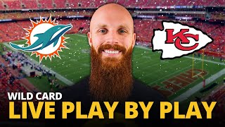 Dolphins vs Chiefs LIVE play by play reaction  Wild Card [upl. by Lois]